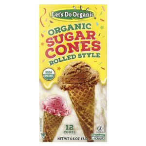 Edward & Sons Lets Do Organic® Cones de Açúcar Orgânico Estilo Rolo 12 Cones 132 g (46 oz)