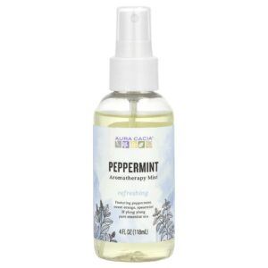 Aura Cacia Spray de Aromaterapia Hortelã-Pimenta 118 ml (4 fl oz)