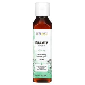 Aura Cacia Óleo Corporal de Aromaterapia Eucalipto da Clareira 4 fl oz (118 ml)