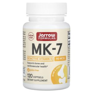 Jarrow Formulas MK-7 90 mcg 120 Cápsulas Softgel