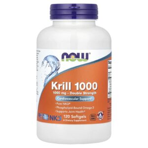 NOW Foods Krill 1000 120 Cápsulas Softgel