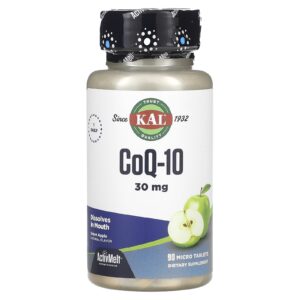 KAL CoQ10 Maçã Verde 30 mg 90 Microcomprimidos
