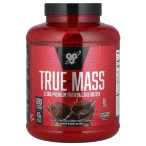 BSN True-Mass® Matriz de Proteínas/Carboidratos Ultrapremium Milkshake de Chocolate 264 kg (582 lb)