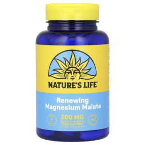 Natures Life Malato de Magnésio Renovador 200 mg 100 Comprimidos