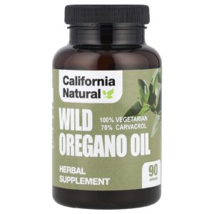 California Natural Óleo de Orégano Silvestre 90 Cápsulas Vegetais