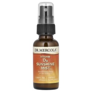 Dr. Mercola Spray Sunshine de Vitamina D3 Laranja Natural 29 ml (098 fl oz)