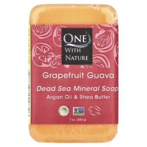 One with Nature Sabonete Mineral do Mar Morto Goiaba e Toranja 200 g (7 oz)