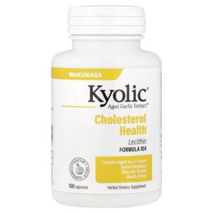 Kyolic Aged Garlic Extract™ Saúde do Colesterol com Lecitina Fórmula 104 100 Cápsulas