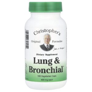 Christophers Original Formulas Pulmões e Brônquios 100 Cápsulas Vegetarianas