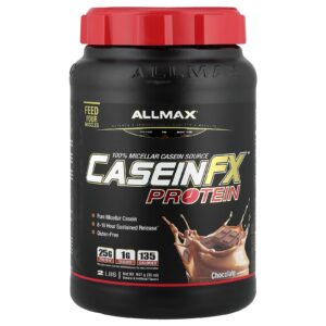 ALLMAX CaseinFX 100% Caseína Proteína Micelar Chocolate 2 lbs. (907 g)
