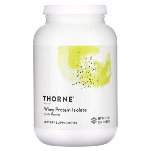 Thorne Isolado de Proteína Whey Baunilha 837 g (184 lb)