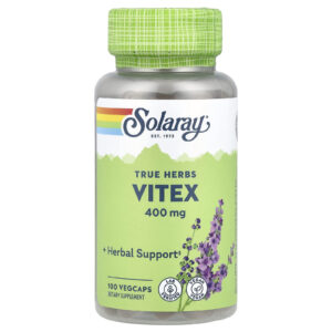 Solaray True Herbs Vitex 400 mg 100 Cápsulas VegCaps