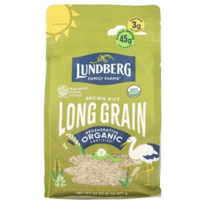 Lundberg Arroz Integral Orgânico Grãos Longos 907 g (32 oz)