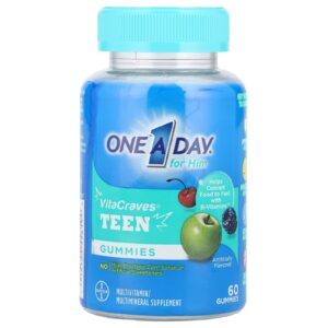 One-A-Day Um Por Dia Para Homens VitaCraves Teen Multi 60 Balas de Goma