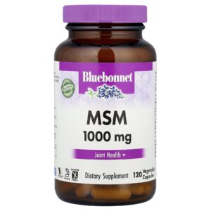 Bluebonnet Nutrition MSM 1000 mg 120 Cápsulas Vegetais