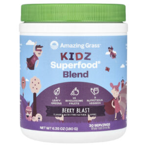 Amazing Grass Kidz Superfood Explosão de Frutas Silvestres 180 g