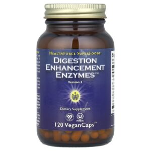 HealthForce Superfoods Digestion Enhancement Enzymes 120 Cápsulas Veganas