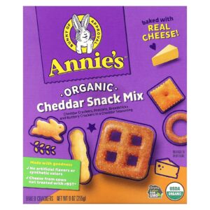Annies Homegrown Mistura para Lanche Orgânico Cheddar 255 g (9 oz)