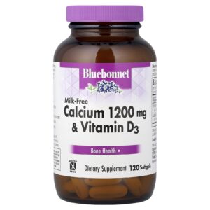 Bluebonnet Nutrition Cálcio e Vitamina D3 Sem Leite 120 Cápsulas Softgel