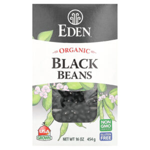 Eden Foods Feijão preto orgânico 16 oz (454 g)
