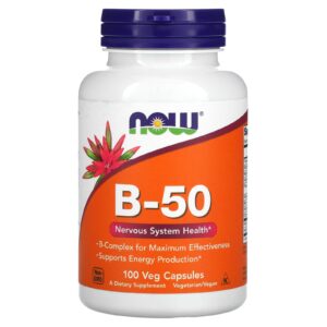 NOW Foods B-50 100 Cápsulas Vegetais