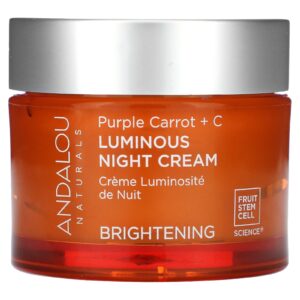 Andalou Naturals Creme Noturno Luminoso Cenoura Roxa + C Clareador 50 ml (17 fl oz)