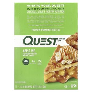 Quest Nutrition Barra de Proteína Torta de Maçã 12 Barras 60 g (212 oz) Cada