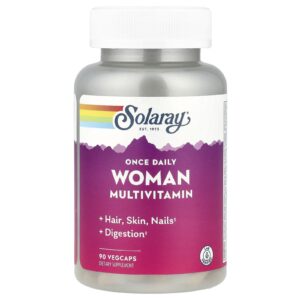 Solaray Once Daily Mulher Multivitamínico 90 VegCaps
