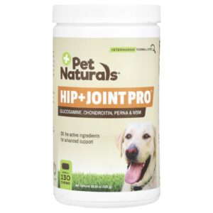 Pet Naturals Hip + Joint Pro Para Cães 130 Cápsulas Mastigáveis 520 g (1834 oz)