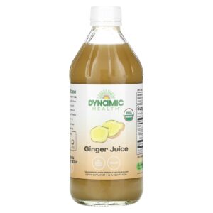 Dynamic Health Gengibre Orgânico Certificado Suco 100% Sem Açúcar 473 ml (16 fl oz)