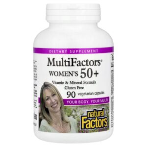Natural Factors MultiFactors® para Mulheres Acima de 50 Anos 90 Cápsulas Vegetarianas