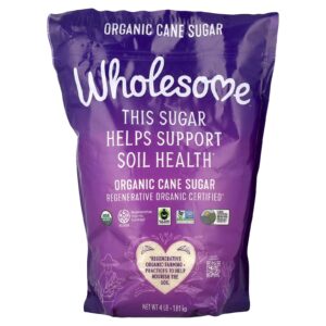 Wholesome Sweeteners Açúcar de Cana Orgânico 181 kg (4 lb)