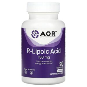 Advanced Orthomolecular Research AOR Ácido R-Lipoico 150 mg 90 Cápsulas