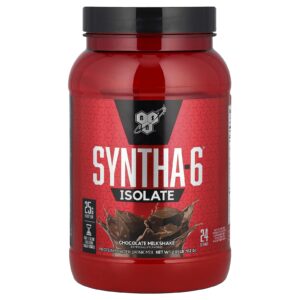 BSN Isolado Syntha-6 Mix de Proteína em Pó para Bebidas Milk-shake de Chocolate 912 g (201 lb)