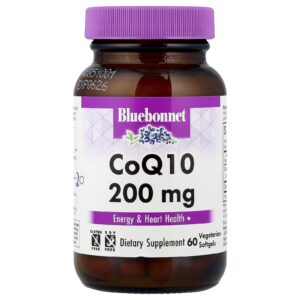 Bluebonnet Nutrition CoQ10 200 mg 60 Cápsulas Softgel Vegetais