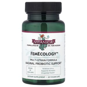 Vitanica FemEcology™ Suporte Probiótico Vaginal 30 Cápsulas Veganas