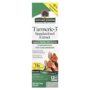 Natures Answer Turmeric-3® Sem Álcool 200 mg 30 ml (1 fl oz)
