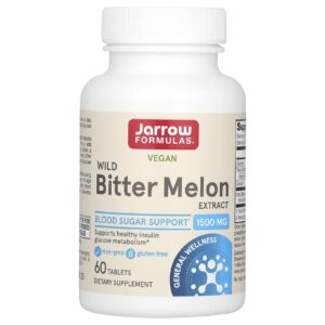 Jarrow Formulas Extrato de Melão-de-São-Caetano Vegano 60 Comprimidos (750 mg por Comprimido)