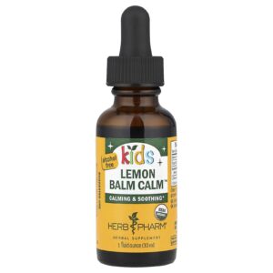 Herb Pharm Lemon Balm Calm™ para Crianças Sem Álcool 30 ml (1 fl oz) (213 mg por Dose)