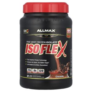 ALLMAX ISOFLEX® Isolado de Whey Protein Puro Chocolate 907 g (2 lb)