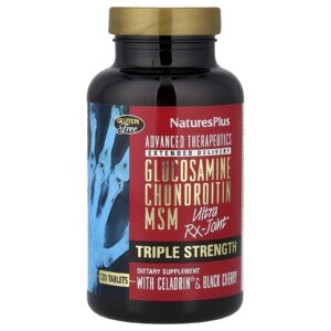 NaturesPlus Advanced Therapeutics Glicosamina Condroitin MSM Ultra Rx-Joint® 120 Comprimidos