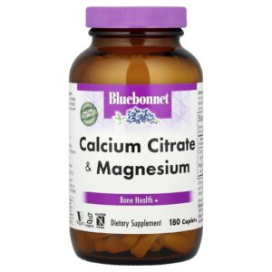 Bluebonnet Nutrition Citrato de Cálcio e Magnésio 180 Cápsulas