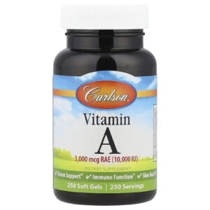 Carlson Vitamina A 10.000 UI 250 Cápsulas Softgel