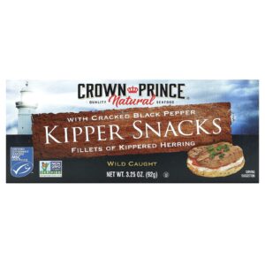 Crown Prince Natural Petiscos Kipper com Pimenta Preta Rachada 92 g (325 oz)