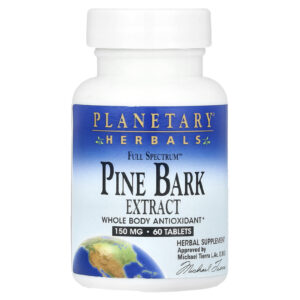 Planetary Herbals Extrato da Casca de Pinheiro Full Spectrum™ 60 Comprimidos