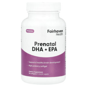 Fairhaven Health DHA + EPA Pré-Natal 90 Cápsulas Softgel