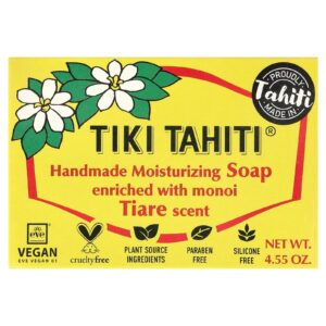 Monoi Tiare Tahiti Sabonete em Barra Hidratante Artesanal Tiare 130 g (455 oz)