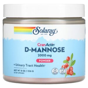 Solaray D-Manose com Pó de CranActin 2.000 mg 226 g (8 oz)
