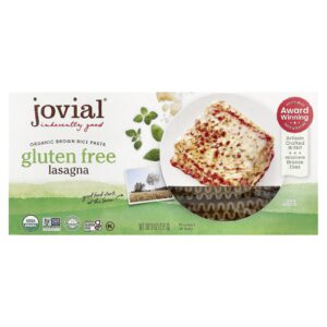 Jovial Macarrão de Arroz Integral Orgânico Lasanha 255 g (9 oz)