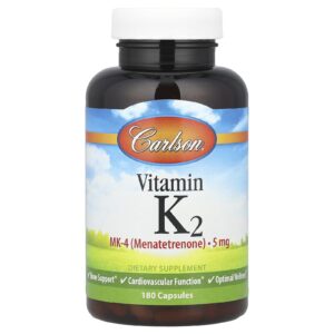 Carlson Vitamina K2 5 mg 180 Cápsulas